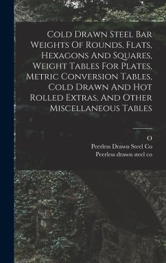 Cold Drawn Steel Bar Weights Of Rounds, Flats, Hexagons And Squares, Weight Tables For Plates, Metric Conversion Tables, Cold Drawn And Hot Rolled Extras, And Other Miscellaneous Tables - Massillon