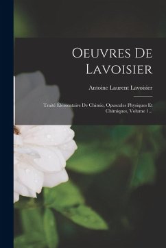 Cover Oeuvres De Lavoisier