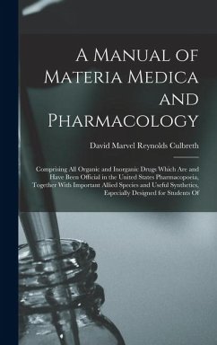 Cover A Manual of Materia Medica and Pharmacology