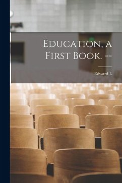 Cover Education, a First Book. --