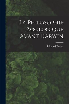Cover La Philosophie Zoologique Avant Darwin