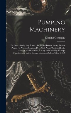 Pumping Machinery: For Operation by any Power: Single and Double Acting Triplex Pumps For Various Services, Deep Well Power Working Heads