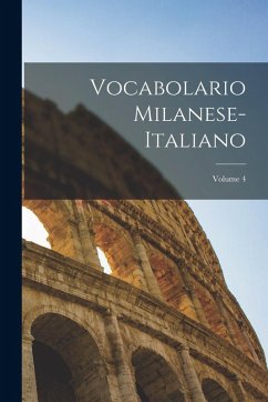 Cover Vocabolario Milanese-Italiano; Volume 4