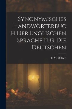 Cover Synonymisches Handwörterbuch Der Englischen Sprache Für Die Deutschen