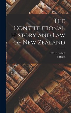 Cover The Constitutional History and law of New Zealand
