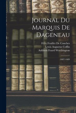 Cover Journal Du Marquis De Dageneau: 1687-1689