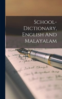 Cover School-dictionary, English And Malayalam