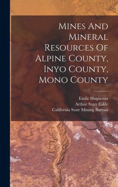 Cover Mines And Mineral Resources Of Alpine County, Inyo County, Mono County