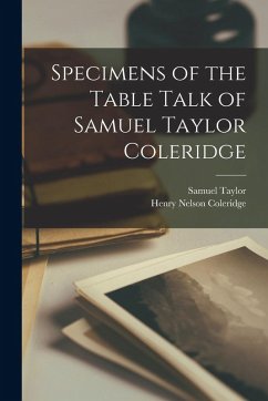 Cover Specimens of the Table Talk of Samuel Taylor Coleridge