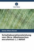 Schallabsorptionsleistung von Okra (Abelmoschus esculentus L.) Abfall