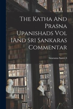Cover The Katha And Prasna Upanishads Vol IAnd Sri Sankaras Commentar