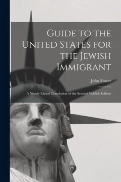 Cover Guide to the United States for the Jewish Immigrant