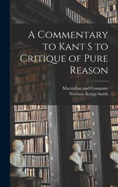 Cover A Commentary to Kant s to Critique of Pure Reason