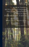 Motor Vehicle Recycling and Disposal Program, Department of Health and Environmental Sciences: Performance Audit Follow-up