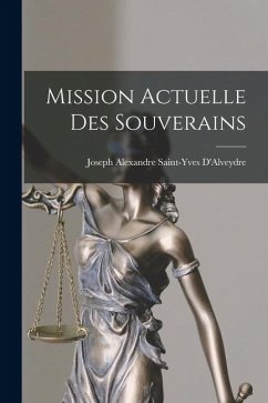 Cover Mission Actuelle Des Souverains