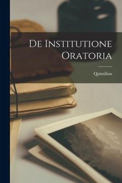 Cover De Institutione Oratoria