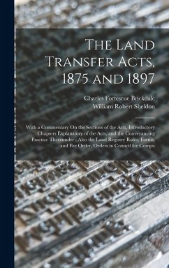 Cover The Land Transfer Acts, 1875 and 1897