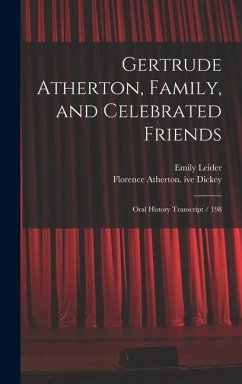 Cover Gertrude Atherton, Family, and Celebrated Friends