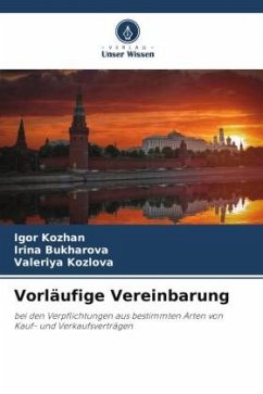 Vorläufige Vereinbarung - Kozhan, Igor;Bukharova, Irina;Kozlova, Valeriya