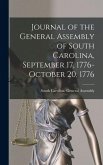 Journal of the General Assembly of South Carolina, September 17, 1776-October 20, 1776