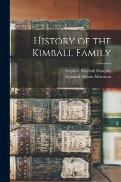 Cover History of the Kimball Family