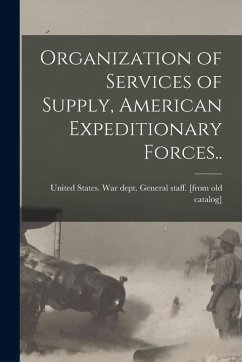 Cover Organization of Services of Supply, American Expeditionary Forces..