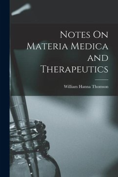 Cover Notes On Materia Medica and Therapeutics