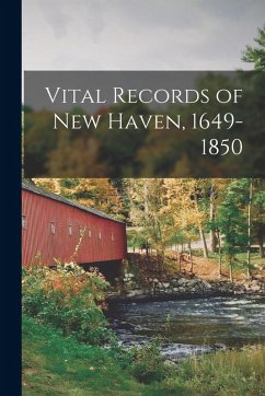 Cover Vital Records of New Haven, 1649-1850