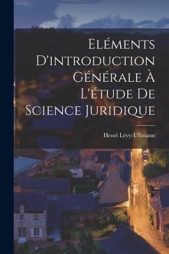 Cover Eléments d'introduction générale à l'étude de science juridique