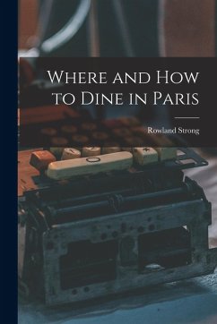 Cover Where and How to Dine in Paris