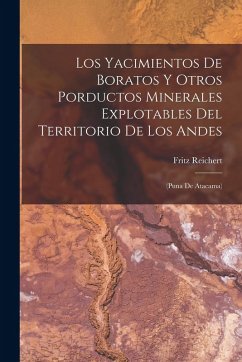 Cover Los Yacimientos De Boratos Y Otros Porductos Minerales Explotables Del Territorio De Los Andes: (Puna De Atacama)