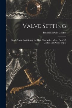 Cover Valve Setting: Simple Methods of Setting the Plain Slide Valve: Meyer Cut-Off. Corliss. and Poppet Types