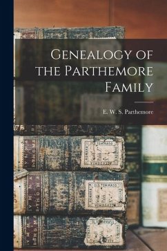 Cover Genealogy of the Parthemore Family