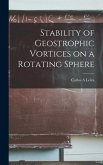 Stability of Geostrophic Vortices on a Rotating Sphere