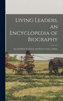 Cover Living Leaders, an Encyclopedia of Biography