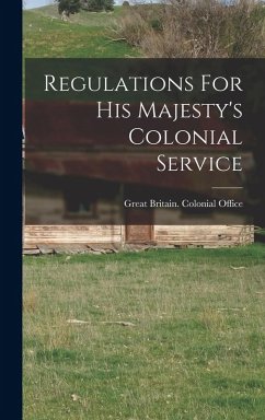 Cover Regulations For His Majesty's Colonial Service