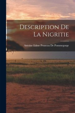Cover Description De La Nigritie
