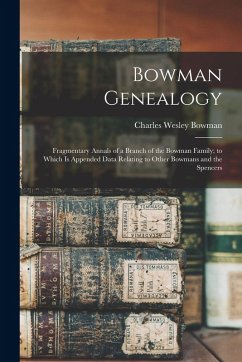 Cover Bowman Genealogy