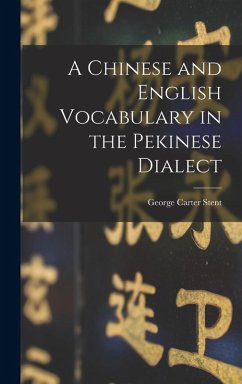 Cover A Chinese and English Vocabulary in the Pekinese Dialect