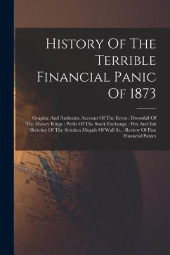 History Of The Terrible Financial Panic Of 1873: Graphic And Authentic Account Of The Event: Downfall Of The Money Kings: Perils Of The Stock Exchange - Anonymous