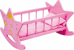 Cover Small foot 2865 - Puppenwiege Stern, Holz, rosa/pink, Spielhöhe: 29cm