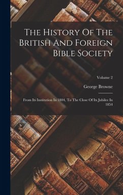 Cover The History Of The British And Foreign Bible Society
