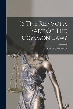 Cover Is The Renvoi A Part Of The Common Law?