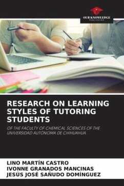 RESEARCH ON LEARNING STYLES OF TUTORING STUDENTS - Castro, Lino Martín;GRANADOS MANCINAS, IVONNE;SAÑUDO DOMÍNGUEZ, JESÚS JOSÉ