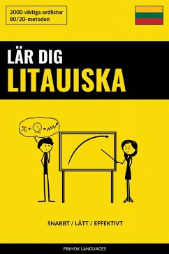 Cover Lär dig Litauiska - Snabbt / Lätt / Effektivt (eBook, ePUB)