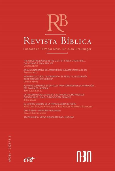 Revista Bíblica 2022/1-2 - Año 84 (eBook, ePUB)