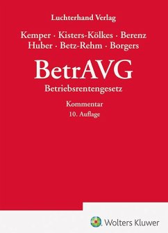 BetrAVG - Kommentar - Berenz, Claus;Betz-Rehm, Christian;Borgers, Annika