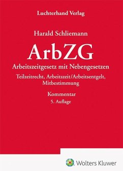 ArbZG - Kommentar - Schliemann, Harald