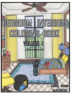 Bedroom Interiors Coloring Book Volume I - Brown, Karmel