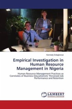 Empirical Investigation in Human Resource Management in Nigeria - Ediagbonya, Kennedy